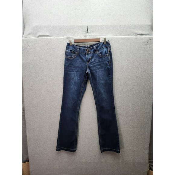 Maurices Womens Distressed Blue Denim Jeans Size 7/8 Regular - Picture 1 of 7